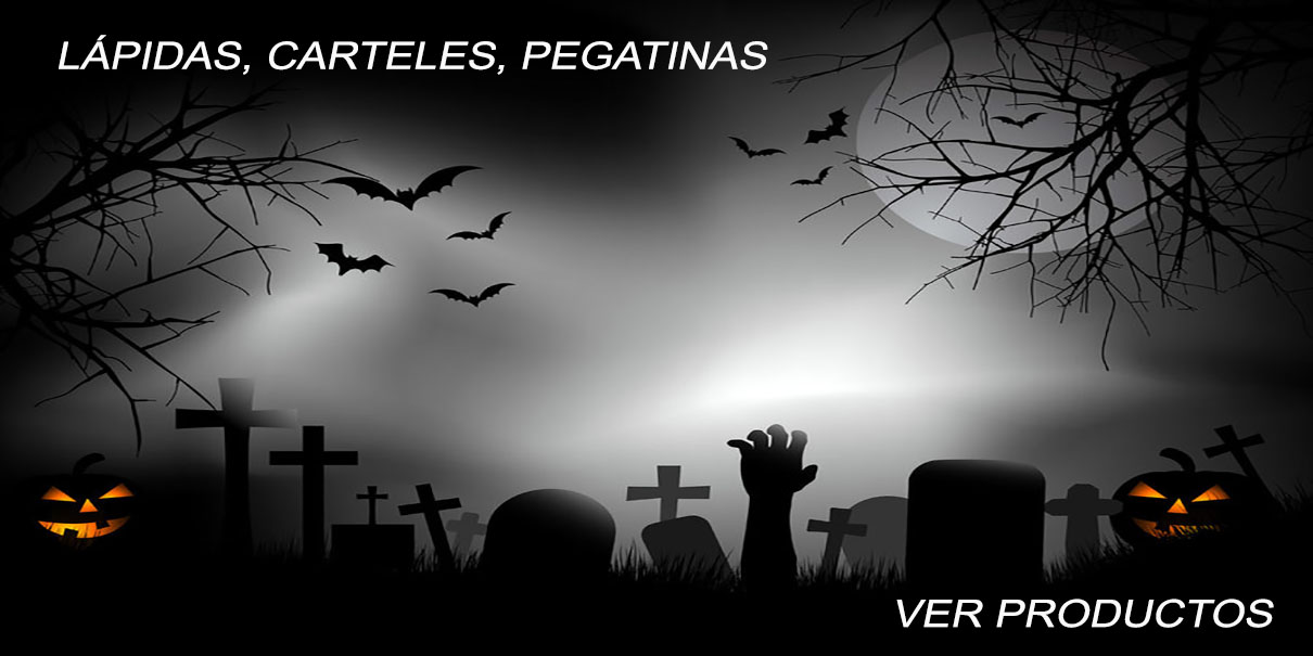 LÁPIDAS, CARTELES, PEGATINAS